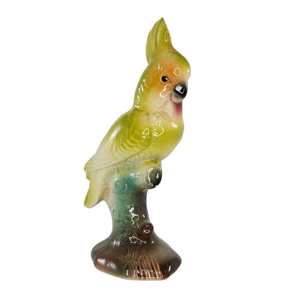 William Maddux Cockatoo Parrot Bird Figurine *Chipped*
